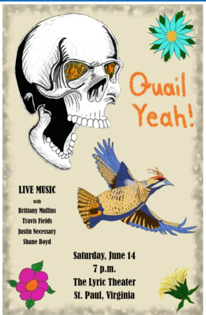 Brittany Mullins and Quail Yeah poster