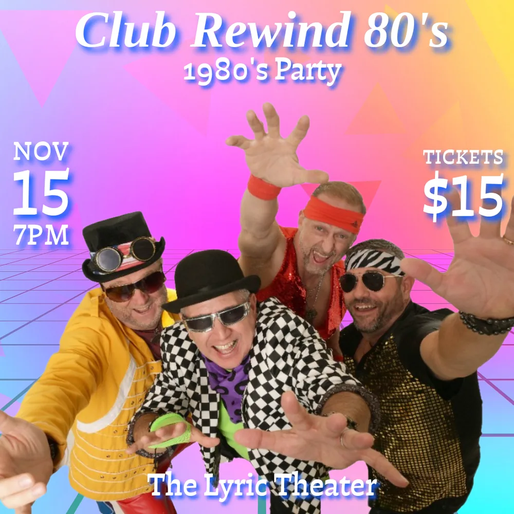 Club Rewind 80's - 80's Party poster