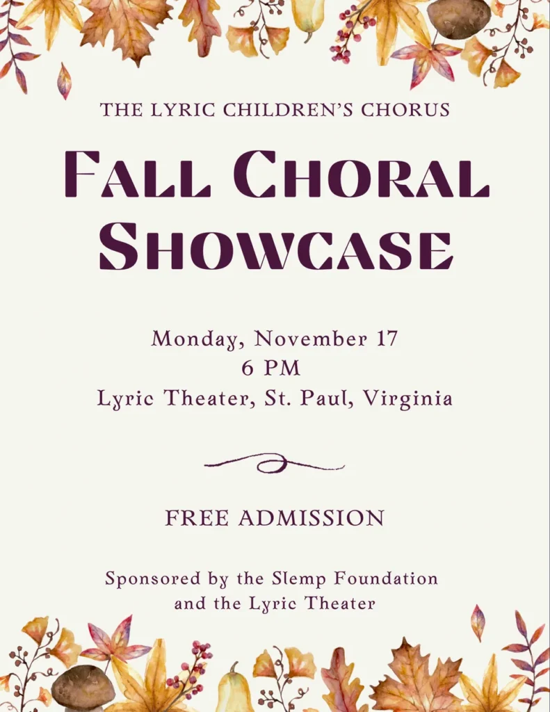 Lyric Children's Chorus Concert poster