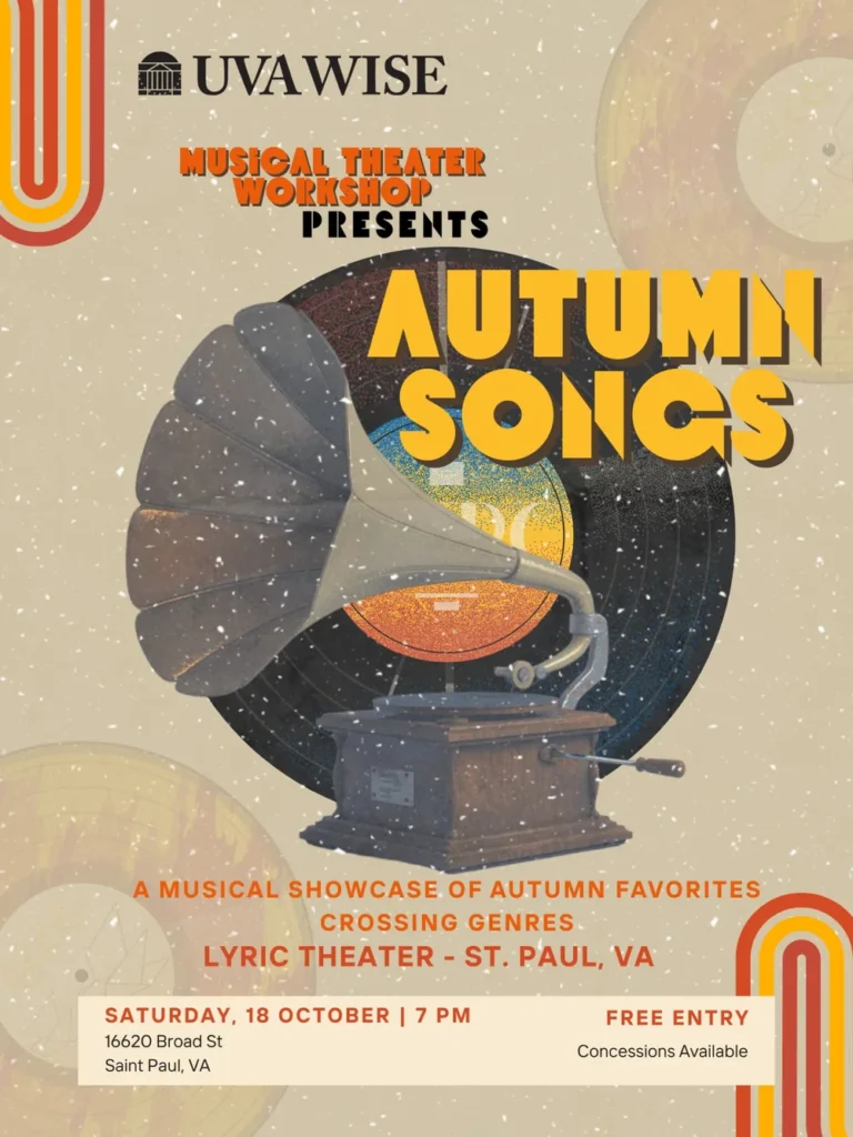 UVA Wise Autumn Songs Musical Revue poster